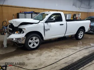 2023 Ram 1500 Tradesman with VIN 3C6JR7DG6PG647865, listed as a Copart auction lot 43001375 with 18,457 mi miles and Salvage title. Bid and sale history available at DreamBid. Image 1.