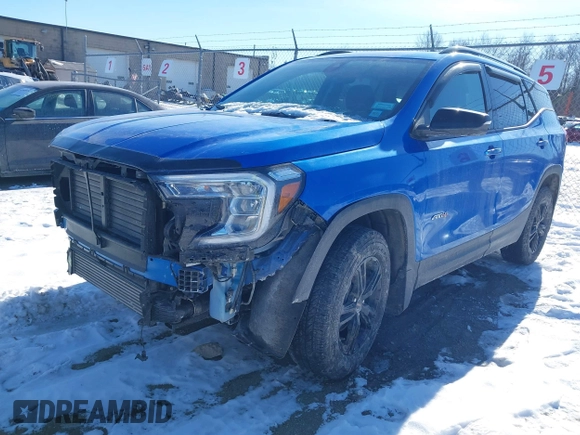 2024 GMC Terrain AT4 with VIN 3GKALYEG7RL133486, listed as a IAAI auction lot 41401177 with 12,518 mi miles and . Bid and sale history available at carsss.com. Image 18.