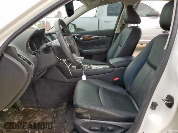 2018 Infiniti Q50 Luxe with VIN JN1EV7AP9JM592281, listed as a Copart auction lot 63676555 with 40,249 mi miles and Salvage title. Bid and sale history available at DreamBid. Image 7.