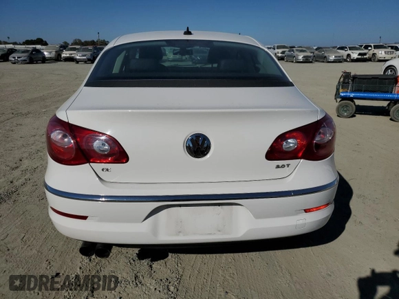 2010 Volkswagen CC with VIN WVWMP9AN1AE559959, listed as a Copart auction lot 76203974 with 188,396 mi miles and Salvage Title. Bid and sale history available at DreamBid. Image 6.