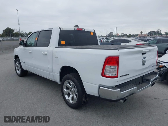 2022 Ram 1500 Big Horn with VIN 1C6SRFFT3NN456823, listed as a IAAI auction lot 42417659 with 5,313 mi miles and . Bid and sale history available at DreamBid. Image 3.