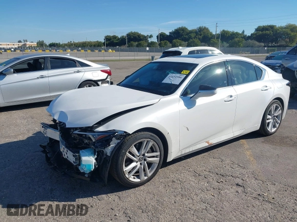 2024 Lexus IS with VIN JTHCA1D23R5133037, listed as a IAAI auction lot 41694986 with 1,905 mi miles. Bid and sale history available at carsss.com. Image 2.