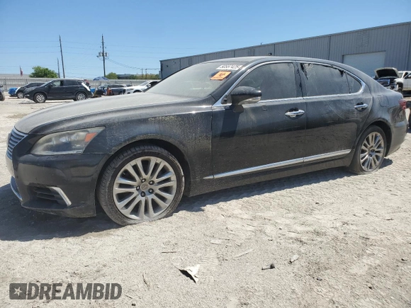 2014 Lexus LS 460 L with VIN JTHGL5EF0E5051832, listed as a Copart auction lot 50557425 with 102,903 mi miles and Clean title. Bid and sale history available at DreamBid. Image 1.