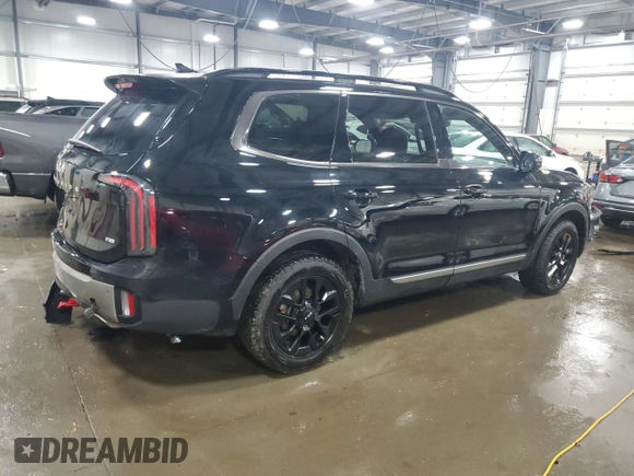 2023 Kia Telluride SX Prestige X-Pro with VIN 5XYP5DGC6PG406098, listed as a Copart auction lot 48406085 with 47,863 mi miles and Salvage title. Bid and sale history available at DreamBid. Image 3.