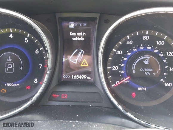 2013 Hyundai Santa Fe Sport with VIN 5XYZUDLB8DG058146, listed as a IAAI auction lot 41997471 with 165,499 mi miles. Bid and sale history available at carsss.com. Image 7.