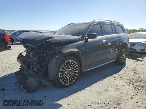 2017 Mercedes-Benz GLS with VIN 4JGDF7FE8HA885805, listed as a Copart auction lot 75594054 with 102,551 mi miles and Salvage Title. Bid and sale history available at carsss.com. Image 1.
