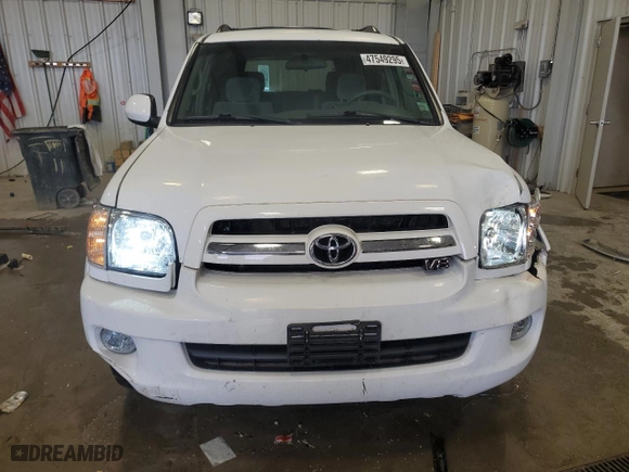 2006 Toyota Sequoia SR5 with VIN 5TDBT44A26S263705, listed as a Copart auction lot 47549295 with 221,213 mi miles and Non Repairable. Bid and sale history available at carsss.com. Image 5.