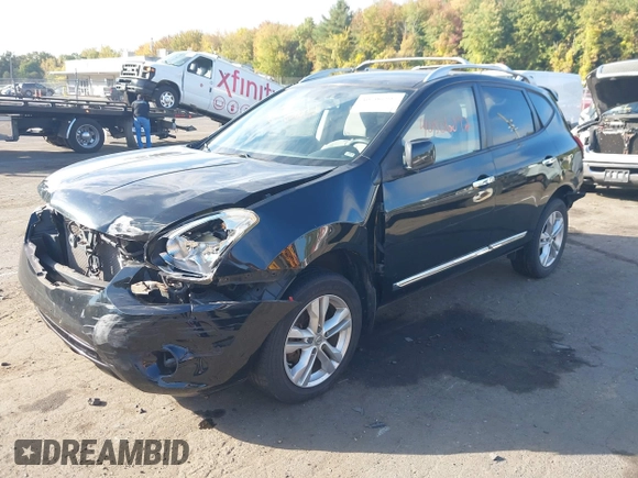 2013 Nissan Rogue S with VIN JN8AS5MV2DW107866, listed as a IAAI auction lot 40506292 with 75,954 mi miles and . Bid and sale history available at DreamBid. Image 2.