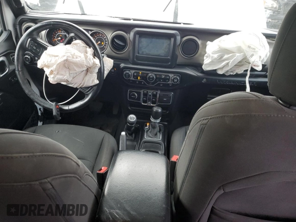 2019 Jeep Wrangler Unlimited Sport with VIN 1C4HJXDG0KW506153, listed as a Copart auction lot 42191625 with 81,954 mi miles and Salvage title. Bid and sale history available at DreamBid. Image 8.