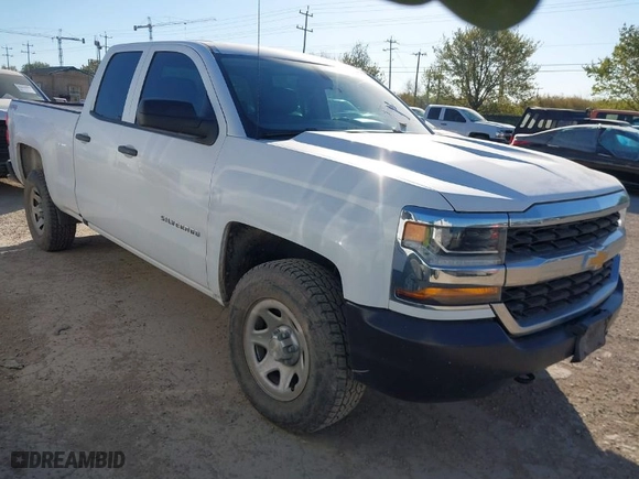 2019 Chevrolet Silverado 1500 LD Work Truck with VIN 2GCVKNEC0K1160337, listed as a IAAI auction lot 41838291 with 93,285 mi miles. Bid and sale history available at carsss.com. Image 1.