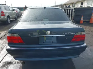 2001 BMW 7 Series 740iL with VIN WBAGH83491DP28749, listed as a IAAI auction lot 41440556 with 198,734 mi miles. Bid and sale history available at carsss.com. Image 16.