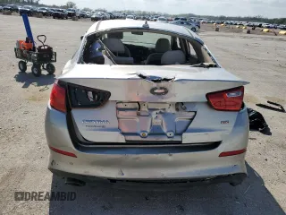 2015 Kia Optima LX with VIN KNAGM4A70F5531536, listed as a Copart auction lot 53731885 with Not provided miles and Salvage title. Bid and sale history available at DreamBid. Image 6.