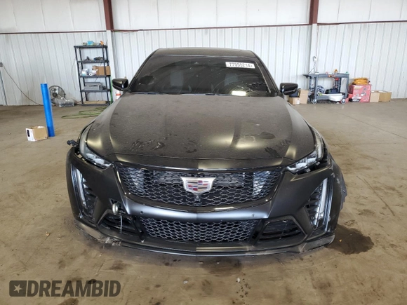2022 Cadillac CT5-V Blackwing with VIN 1G6D35R67N0810538, listed as a Copart auction lot 77955214 with 18,813 mi miles and Salvage Title. Bid and sale history available at carsss.com. Image 5.