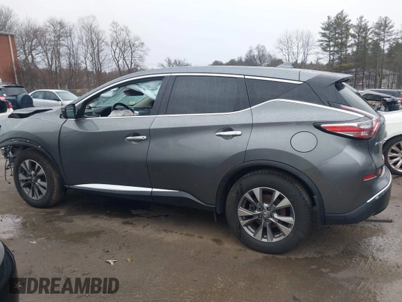 2017 Nissan Murano SL with VIN 5N1AZ2MH0HN186722, listed as a IAAI auction lot 41857991 with 52,845 mi miles and . Bid and sale history available at DreamBid. Image 14.