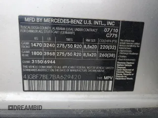 2011 Mercedes-Benz GL-Class GL 450 with VIN 4JGBF7BE7BA629420, listed as a Copart auction lot 52714185 with 147,732 mi miles and Clean Title. Bid and sale history available at carsss.com. Image 13.