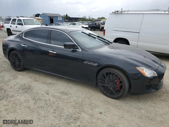 2016 Maserati Quattroporte S Q4 with VIN ZAM56RRA1G1167021, listed as a Copart auction lot 51009545 with 93,847 mi miles and Clean Title. Bid and sale history available at carsss.com. Image 4.