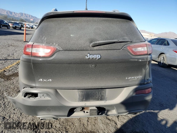 2016 Jeep Cherokee Limited with VIN 1C4PJMDS2GW186016, listed as a Copart auction lot 88911825 with 158,833 mi miles and Salvage title. Bid and sale history available at DreamBid. Image 6.