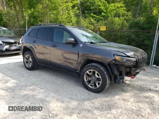 2019 Jeep Cherokee Trailhawk Elite с VIN 1C4PJMBN5KD123705, выставлен на аукционе Copart как лот 58827215 с пробегом 56 913 миль миль и Списание • Salvage title. История ставок и продаж доступна на DreamBid. Изображение 4.