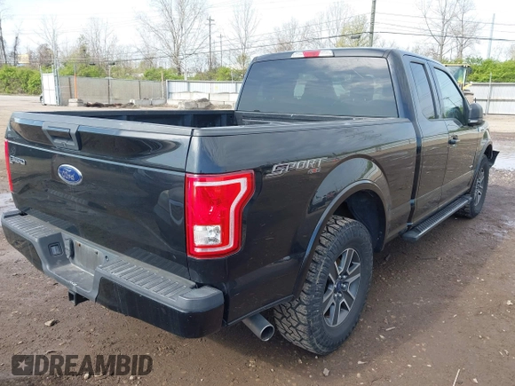 2015 Ford F-150 XLT with VIN 1FTEX1EP1FFC73368, listed as a IAAI auction lot 42036914 with 114,916 mi miles. Bid and sale history available at carsss.com. Image 4.