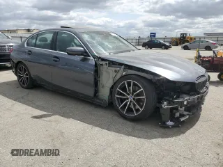 2021 BMW 3 Series 330e with VIN 3MW5P7J07M8B90476, listed as a Copart auction lot 50614505 with 55,518 mi miles and Salvage Title. Bid and sale history available at carsss.com. Image 4.