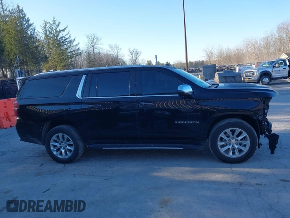 2023 Chevrolet Suburban Premier with VIN 1GNSKFKD3PR263697, listed as a IAAI auction lot 41903910 with 31,574 mi miles and . Bid and sale history available at DreamBid. Image 13.