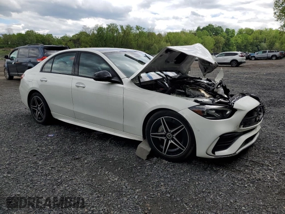 2022 Mercedes-Benz C 300 with VIN W1KAF4HB2NR050861, listed as a Copart auction lot 54904865 with Not provided miles and Salvage title. Bid and sale history available at DreamBid. Image 4.