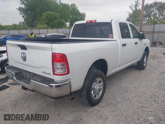 2024 Ram 2500 Tradesman with VIN 3C6UR5CL7RG309801, listed as a IAAI auction lot 42238360 with 60,410 mi miles and . Bid and sale history available at DreamBid. Image 4.