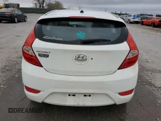 2012 Hyundai Accent SE with VIN KMHCU5AE7CU017198, listed as a Copart auction lot 49642815 with 194,136 mi miles and Salvage Title. Bid and sale history available at carsss.com. Image 6.