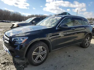 2020 Mercedes-Benz GLC with VIN WDC0G8EB2LF755117, listed as a Copart auction lot 44965135 with 45,725 mi miles and Salvage Title. Bid and sale history available at carsss.com. Image 1.