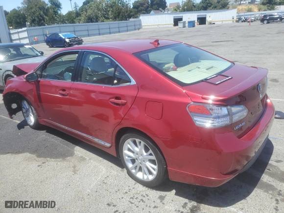 2010 Lexus HS 250h with VIN JTHBB1BA4A2026944, listed as a Copart auction lot 62147964 with 0 mi miles and Salvage Title. Bid and sale history available at carsss.com. Image 2.