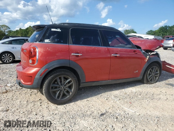 2013 MINI Countryman S ALL4 with VIN WMWZC5C53DWM16045, listed as a Copart auction lot 56057555 with 167,263 mi miles and Salvage title. Bid and sale history available at DreamBid. Image 3.