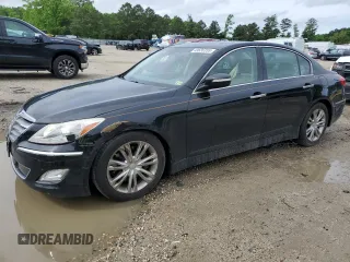 2012 Hyundai Genesis 3.8L z VIN KMHGC4DD0CU194614, wystawiony jako Copart lot #48686355 z przebiegiem 70 617 mil mil oraz Szkody całkowita. Historia ofert i sprzedaży dostępna na DreamBid. Obrazek 1.