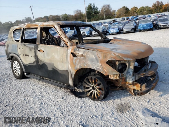 2018 Nissan Armada SV with VIN JN8AY2NCXJ9551386, listed as a Copart auction lot 77656164 with Not Provided miles and Non Repairable. Bid and sale history available at carsss.com. Image 4.