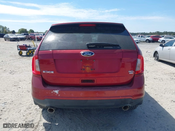 2013 Ford Edge SEL with VIN 2FMDK4JC6DBC75755, listed as a IAAI auction lot 41909150 with 168,491 mi miles. Bid and sale history available at carsss.com. Image 16.
