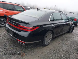 2022 Genesis G90 3.3T Premium with VIN KMTF34PA5NU096328, listed as a IAAI auction lot 41344972 with 6,923 mi miles. Bid and sale history available at carsss.com. Image 4.