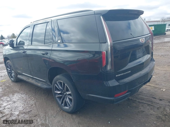 2023 Cadillac Escalade 4WD Sport with VIN 1GYS4EKL4PR215611, listed as a IAAI auction lot 41738040 with 55,953 mi miles. Bid and sale history available at carsss.com. Image 3.