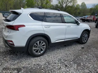2020 Hyundai Santa Fe SEL with VIN 5NMS3CAD2LH224572, listed as a Copart auction lot 52701355 with 77,186 mi miles and Salvage Title. Bid and sale history available at carsss.com. Image 3.