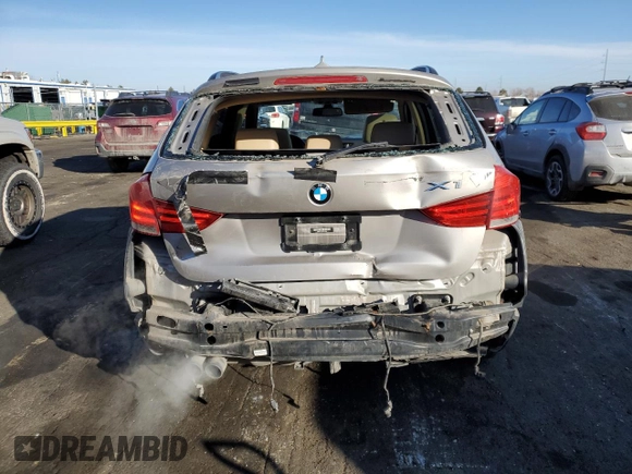 2014 BMW X1 xDrive28i with VIN WBAVL1C51EVY19441, listed as a Copart auction lot 44076115 with 107,830 mi miles and Salvage Title. Bid and sale history available at carsss.com. Image 6.