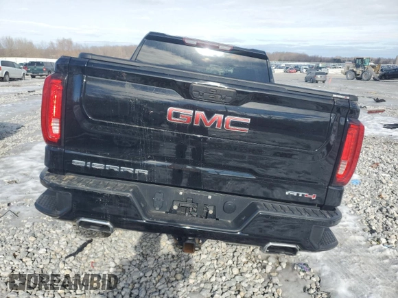 2021 GMC Sierra 1500 AT4 with VIN 3GTP9EEL0MG403871, listed as a Copart auction lot 43845305 with 51,209 mi miles and Non Repairable. Bid and sale history available at carsss.com. Image 6.