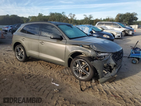 2023 Audi Q5 S line Premium Plus with VIN WA1E2AFY7P2072616, listed as a Copart auction lot 72936473 with 11,279 mi miles and . Bid and sale history available at DreamBid. Image 4.