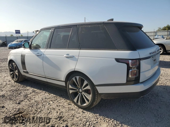 2020 Land Rover Range Rover SV Autobiography Dynamic with VIN SALGW2RE5LA575063, listed as a Copart auction lot 60424275 with 81,501 mi miles and Salvage title. Bid and sale history available at DreamBid. Image 2.