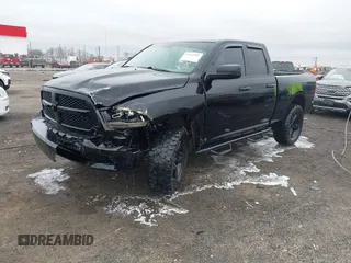 2014 Ram 1500 Express with VIN 1C6RR7FT9ES375363, listed as a IAAI auction lot 41653702 with 153,240 mi miles. Bid and sale history available at carsss.com. Image 2.