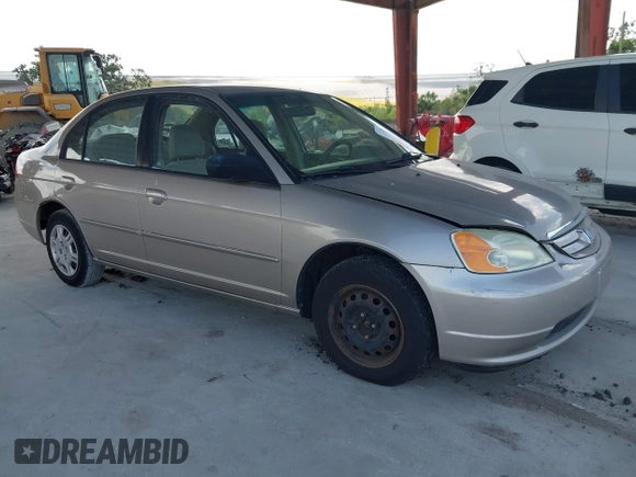 2002 Honda Civic LX with VIN 1HGES16502L027114, listed as a IAAI auction lot 42189609 with 200,417 mi miles and . Bid and sale history available at DreamBid. Image 1.