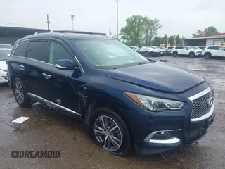 2017 Infiniti QX60 with VIN 5N1DL0MM4HC546246, listed as a IAAI auction lot 41859574 with 129,066 mi miles and . Bid and sale history available at DreamBid. Image 1.