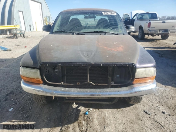 1998 Dodge Dakota SLT with VIN 1B7GL22X1WS715975, listed as a Copart auction lot 86011004 with 219,416 mi miles and Salvage Title. Bid and sale history available at carsss.com. Image 5.
