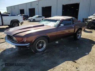 1969 Ford Mustang z VIN 0T01F114848, wystawiony jako Copart lot #47649415 z przebiegiem Nie podano mil oraz Szkoda całkowita • Salvage title. Historia ofert i sprzedaży dostępna na DreamBid. Obrazek 1.