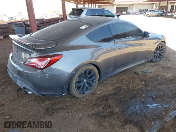 2013 Hyundai Genesis Coupe R-Spec with VIN KMHHU6KJ8DU079718, listed as a IAAI auction lot 42603184 with 105,660 mi miles and . Bid and sale history available at DreamBid. Image 4.