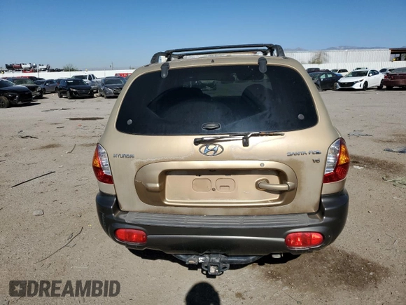 2002 Hyundai Santa Fe GLS with VIN KM8SC13DX2U288055, listed as a Copart auction lot 80986684 with 153,582 mi miles and Clean Title. Bid and sale history available at carsss.com. Image 6.