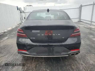 2023 Genesis G70 2.0T with VIN KMTG34TA0PU120533, listed as a Copart auction lot 73781104 with 26,932 mi miles and Clean Title. Bid and sale history available at carsss.com. Image 6.