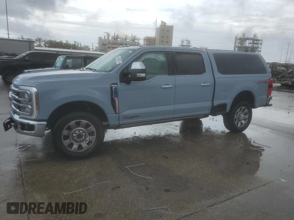 2024 Ford Super Duty F-250 SRW XL with VIN 1FT8W2BM5RED02980, listed as a Copart auction lot 49395015 with 37,462 mi miles and Salvage Title. Bid and sale history available at carsss.com. Image 1.